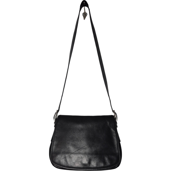 Coach Black Leather Shoulder Bag - Picture 2 of 11